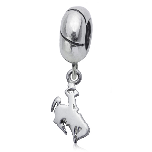 Sterling Silver University of Wyoming Charm Bead
