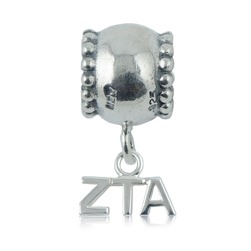 Sterling Silver Zeta Tau Alpha Daisy Charm Bead