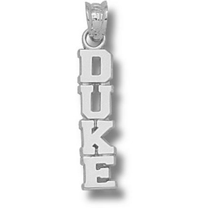Sterling Silver 3/4in DUKE Vertical Pendant