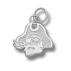 East Carolina University Pirate Head Pendant 7/16in Sterling Silver