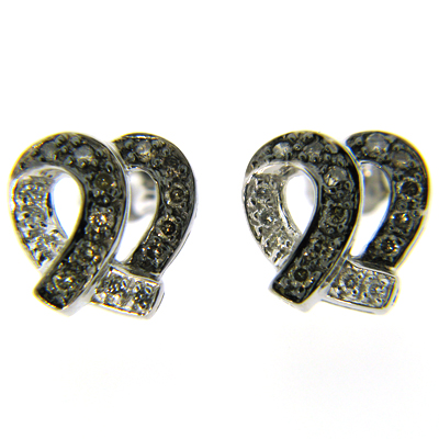 14kt White Gold Diamond Earrings