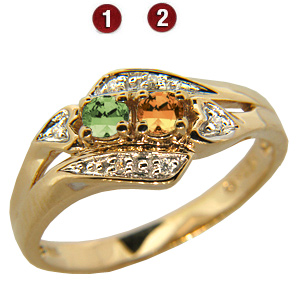 Gold-plated Sterling Silver Enchanting Mother's Ring