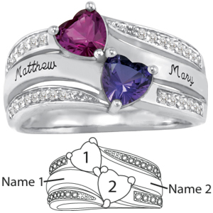 Endear Promise Ring in Sterling Silver