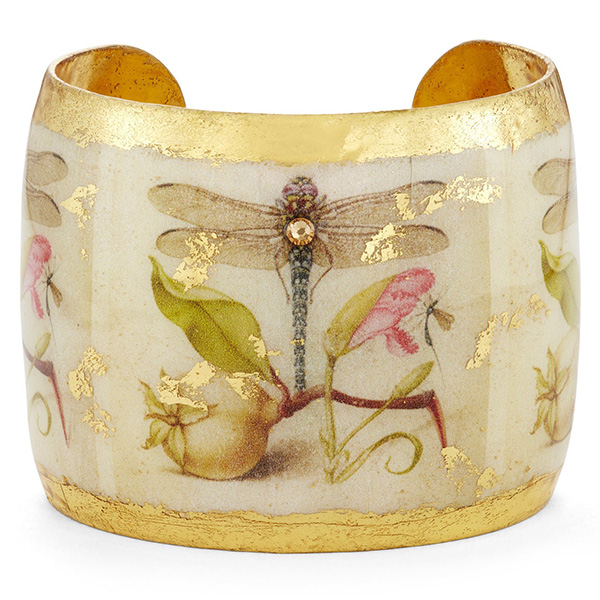Evocateur Dragonfly Garden Cuff Bracelet
