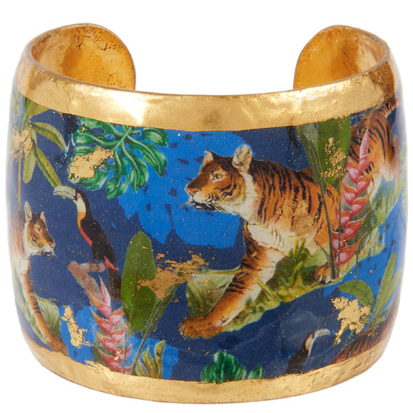 Evocateur Jungle Tiger Cuff Bracelet