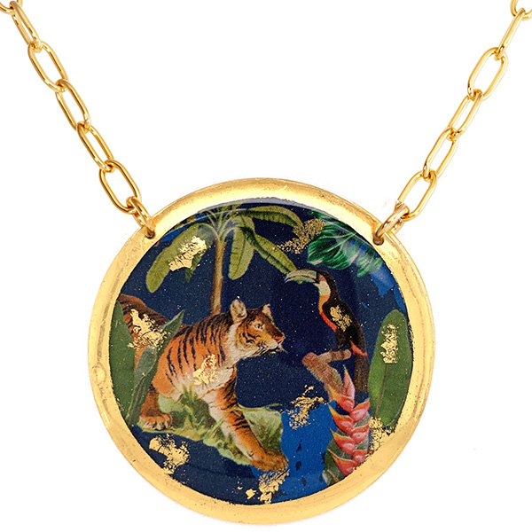 Evocateur Jungle Tiger Necklace