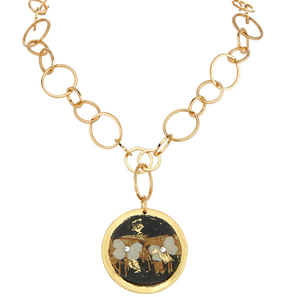 Evocateur Date Night Disc Necklace