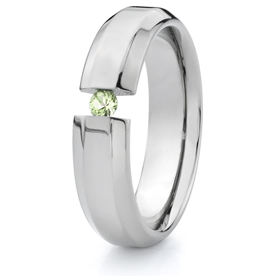 Titanium 6mm Tension Band with Peridot