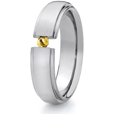 Titanium 6mm Tension Band with Citrine