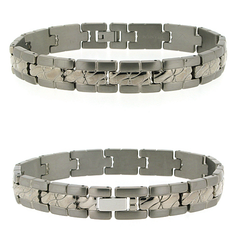 12mm Titanium Bracelet 9 inches long