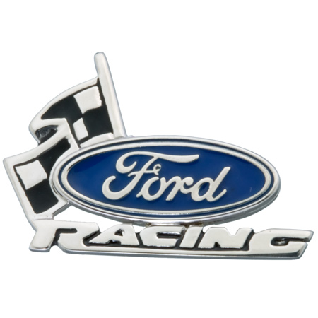 Sterling Silver Ford Racing Pin