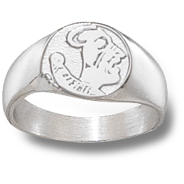 Sterling Silver Florida State University Osceola Ladies Ring