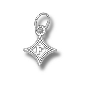 Furman Paladins 3/8in Sterling Silver Charm
