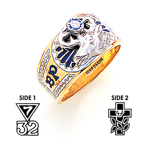 Goldline Two Tone Elk Ring 14k Gold GLC425E Joy Jewelers