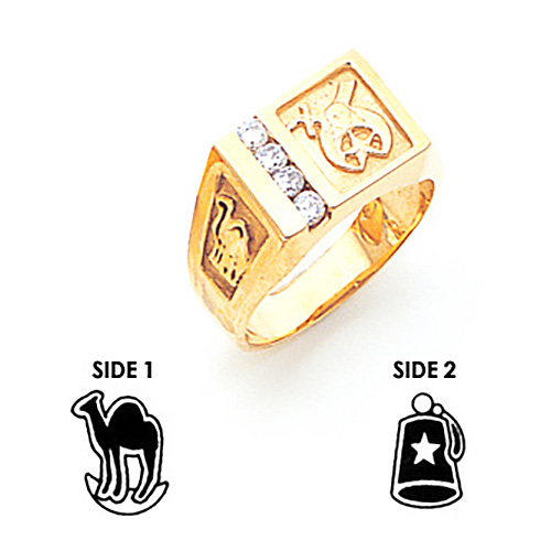 Diamond Shrine Ring - 14k Gold