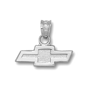 Chevy Bow Tie Logo 1/4in Sterling Silver Pendant