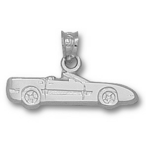 Chevy Corvette C5 1/4in Sterling Silver Pendant