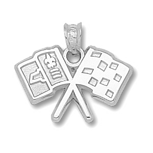 Chevy Corvette C2 1/2in Sterling Silver Pendant