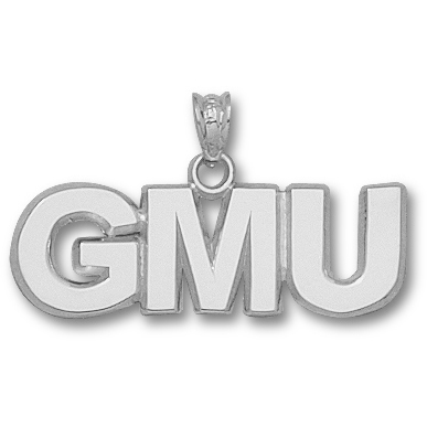 Sterling Silver 3/8in George Mason University GMU Pendant