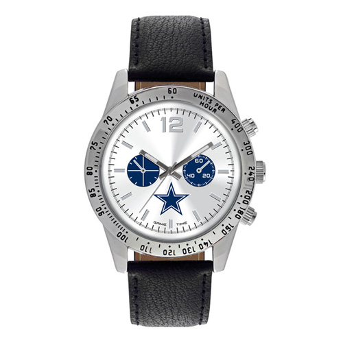Dallas Cowboys Letterman Leather Watch