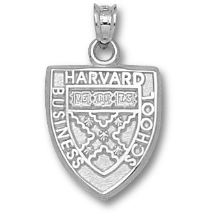 Sterling Silver 5/8in Harvard Business School Pendant