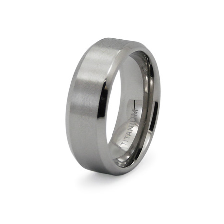 Titanium 8mm Band with Satin Finish