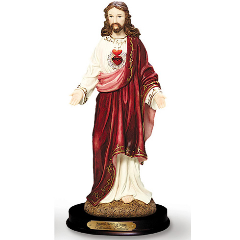 Sacred Heart of Jesus 15in Florentine Collection Statue