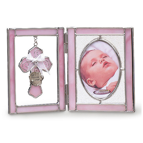 Baby Girl Stained Glass Picture Frame