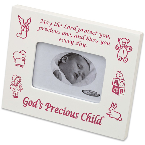 God's Precious Child Pink Picture Frame