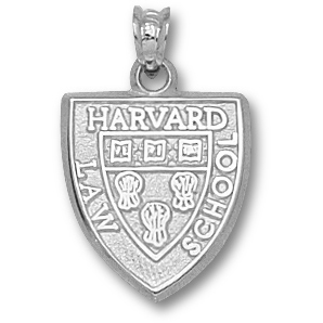 Harvard Law School Shield Pendant 5/8in Sterling Silver