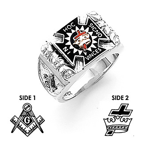 Sterling Silver Harvey & Otis Knights Templar Ring