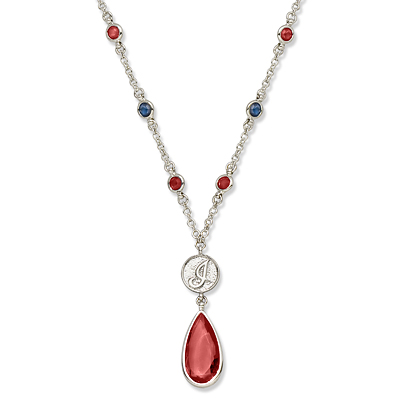 Cleveland Indians Crystal Logo Necklace