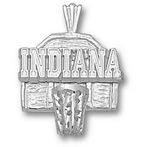 Indiana Hoosiers 5/8in Backboard - Sterling Silver