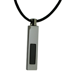 45mm Tungsten Obelisk Pendant and Cord