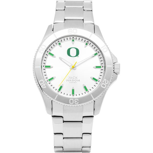 Jack Mason University of Oregon Silver Sport Bracelet Watch