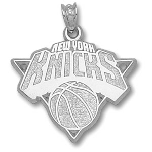 Sterling Silver 5/8in New York Knicks Logo Pendant