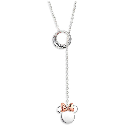 Sterling Silver Minnie Mouse You'll Forever Be My Minnie Necklace
