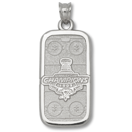 Sterling Silver Pittsburgh Penguins 2009 Champs Pendant