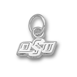 Sterling Silver 3/16in Oklahoma State OSU Charm
