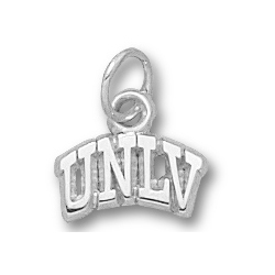 Sterling Silver 1/4in Arched UNLV Pendant