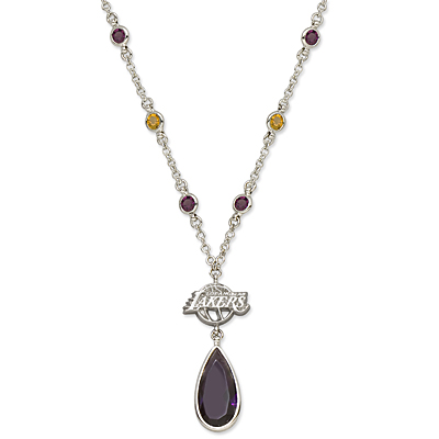 Los Angeles Lakers Crystal Logo Necklace