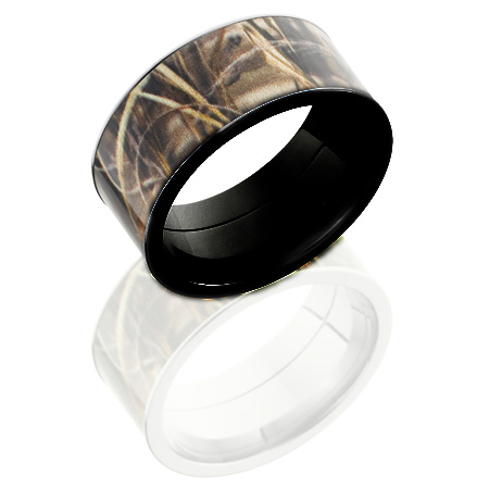 10mm Realtree Black Zirconium Camo Ring