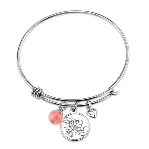 Sterling All We Need is Love Mickey Mouse Bangle