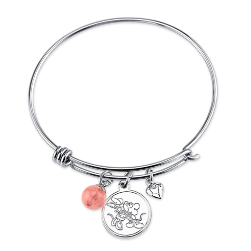 Sterling All We Need is Love Mickey Mouse Bangle