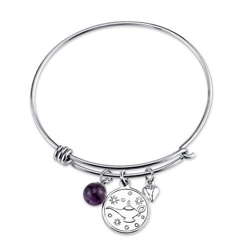 Sterling Whole New World Aladdin Lamp Bangle