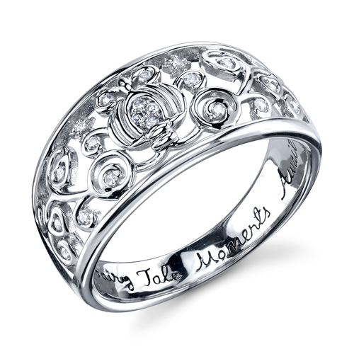 Diamond Fairy Tale Moments Await Cinderella Ring Size 7