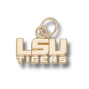 LSU Tigers 1/4in 10k Pendant