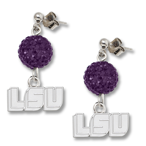 Louisiana State University Crystal Ovation Earrings