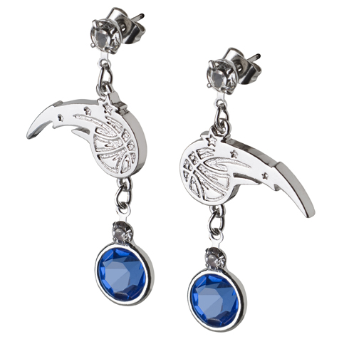 Orlando Magic Crystal Logo Earrings