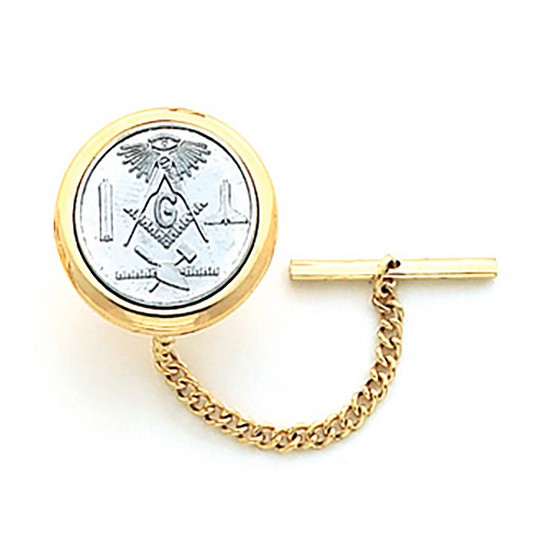 7/8in Masonic Tie Tac - Yellow Gold Plated